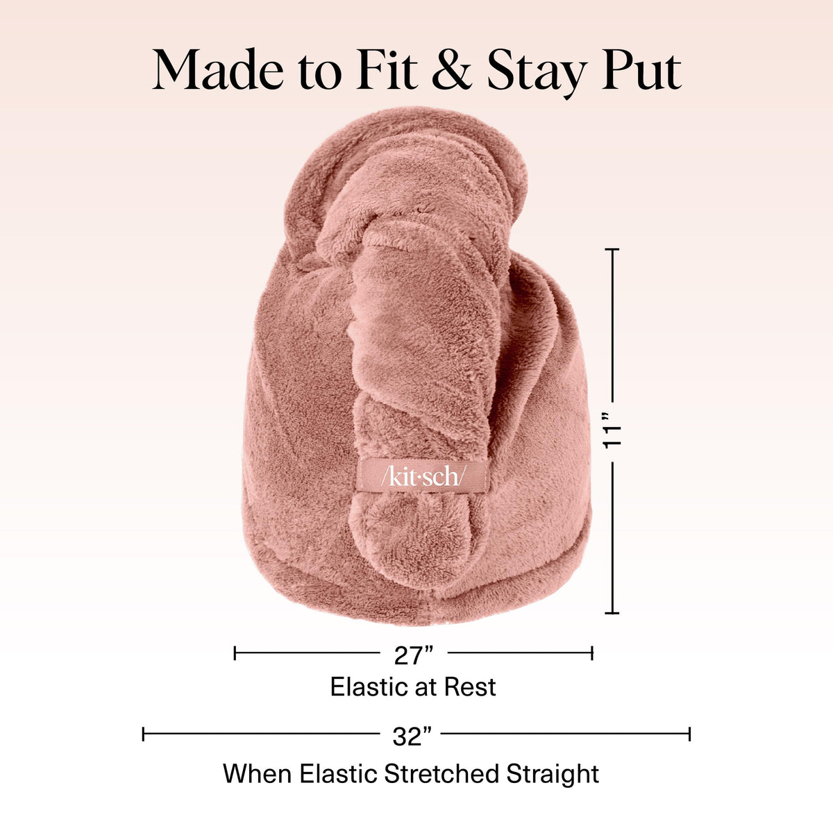 Kitsch XL serviette microfibre pliée sur un comptoir