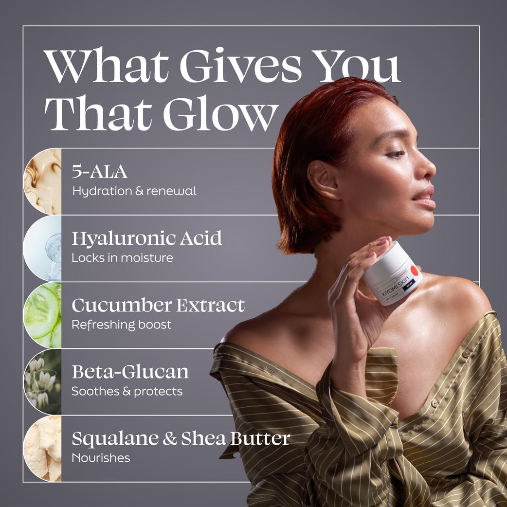 Kiyomi Skin Crème de Jour 5-ALA et Acide Hyaluronique, ingrédients