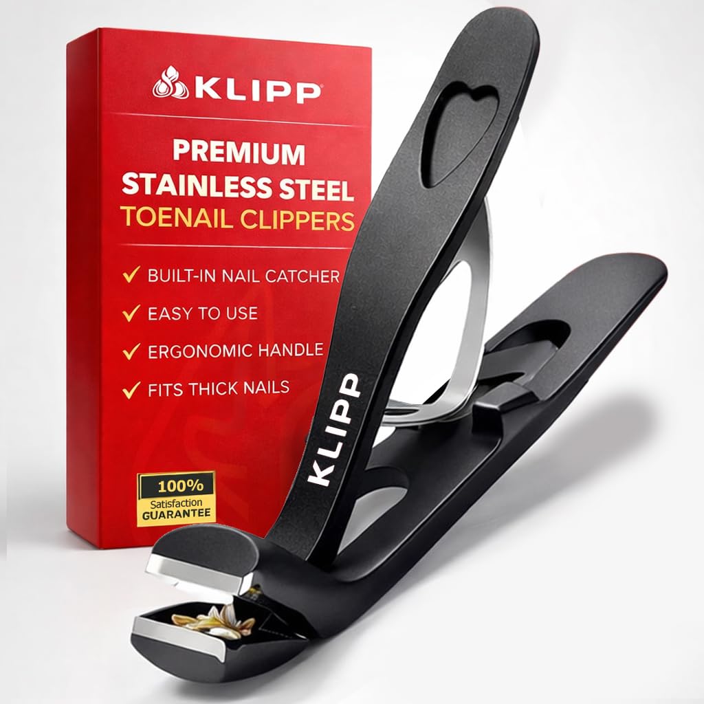 KLIPP Coupe-ongles Large 15 mm vue avant avec lames incurvées