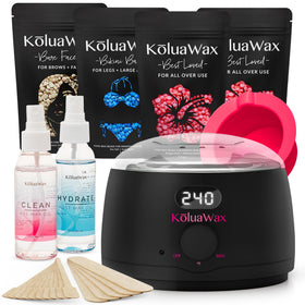 KoluaWax kit de cire complet avec chauffe-cire numérique