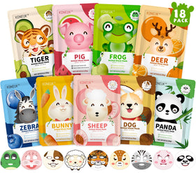 KONEUK 18 masques animaux pour enfants, présentation du paquet