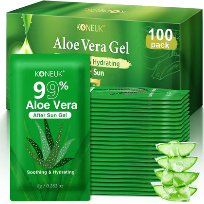 KONEUK Gel d'Aloe Vera 99% Pur paquet individuel