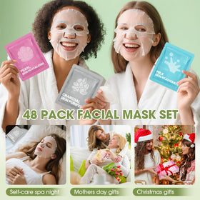 KONEUK masques collagène en utilisation sur un visage