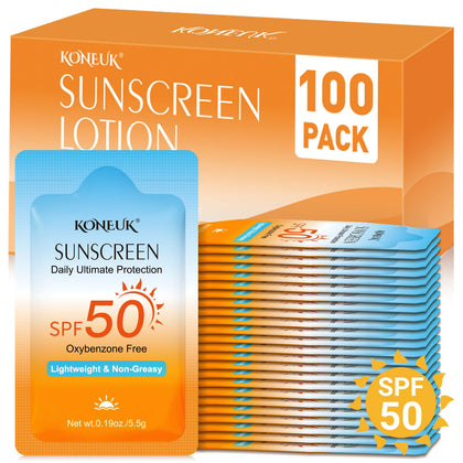KONEUK Mini Crème Solaire SPF 50 paquet individuel avant