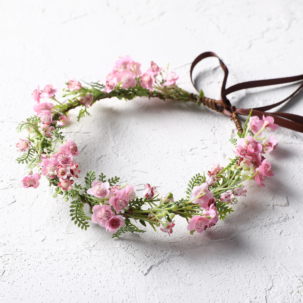 KorViSHOW Couronne de Fleurs Rose portée lors d'un événement