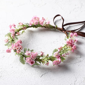 KorViSHOW Couronne de Fleurs Rose portée lors d'un événement