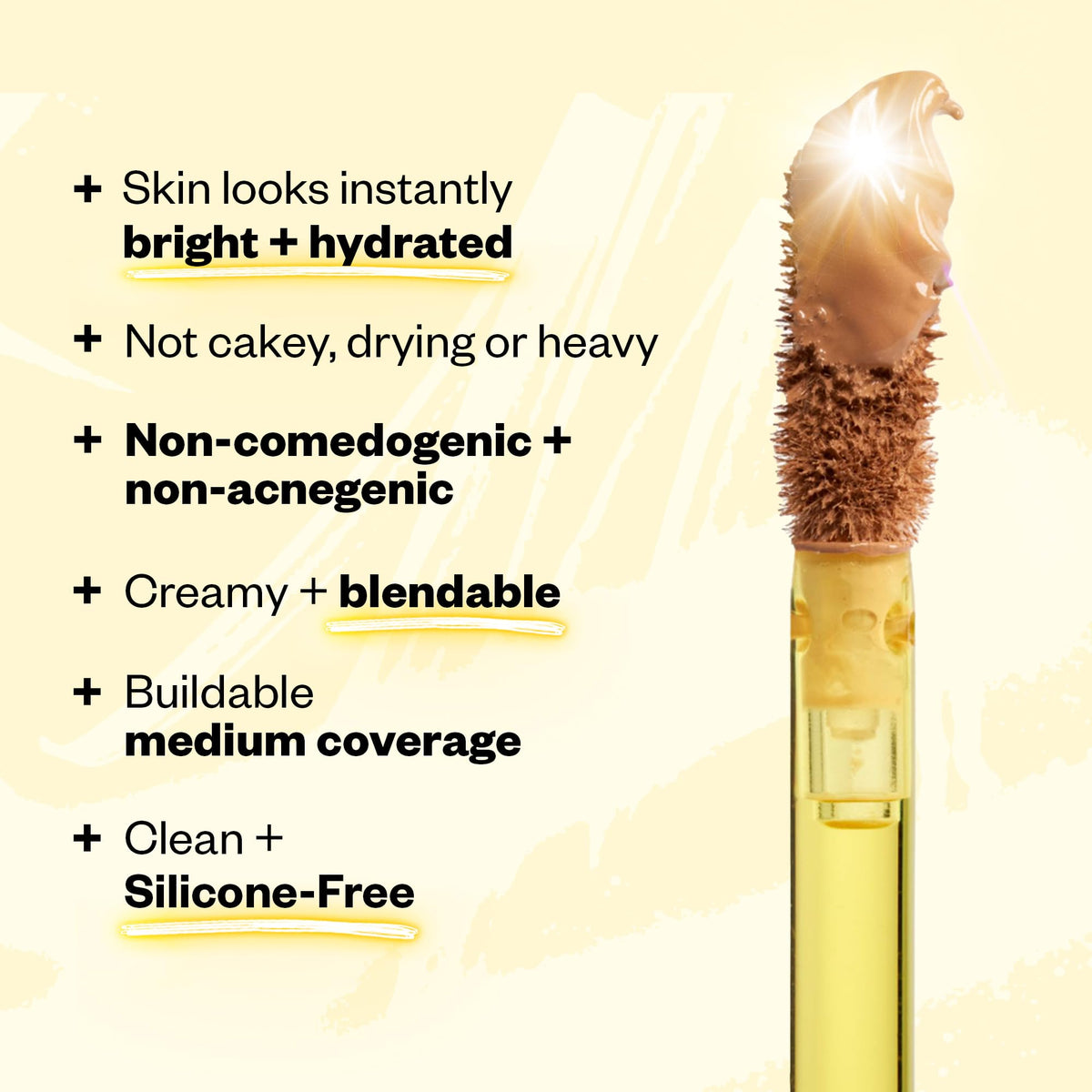 Kosas Concealer Hydratant 8.7 N avec fond de teint