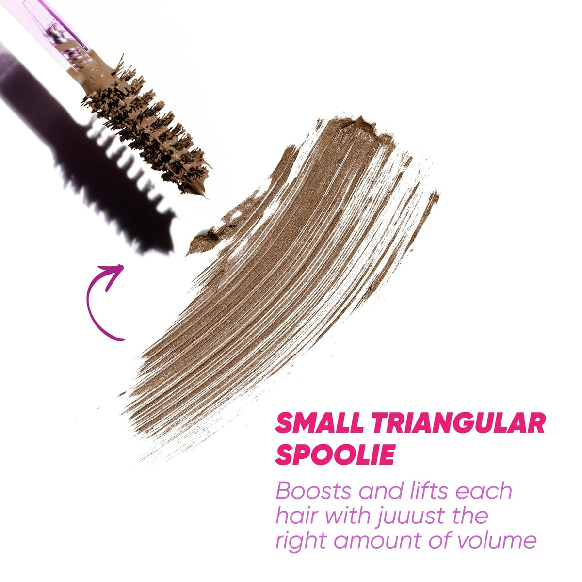 Kosas Gel à Sourcils Tanné Marron Doux détails de la texture
