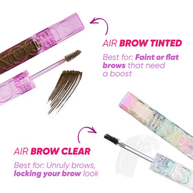 Kosas Gel à Sourcils Tanné sur une table de maquillage