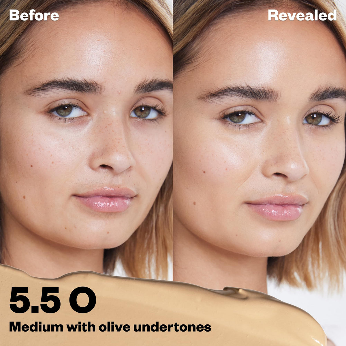 Kosas Revealer Concealer 5.5 O texture liquide sur la main