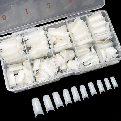krofaue 500PCS tips d'ongles acryliques présentation devant