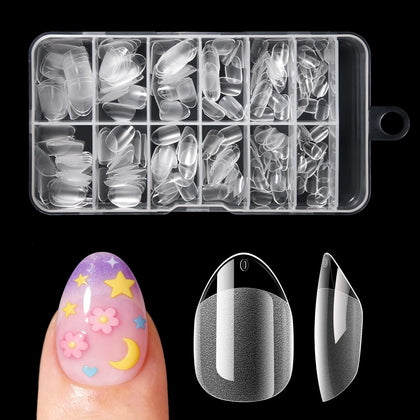 krofaue faux ongles enfant boîte de rangement avec 240 pièces