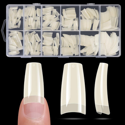 krofaue faux ongles français 504PCS en gel souple, vue de face