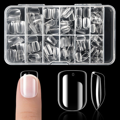 krofaue Kids Nail Tips ensemble de faux ongles carrés pour enfants