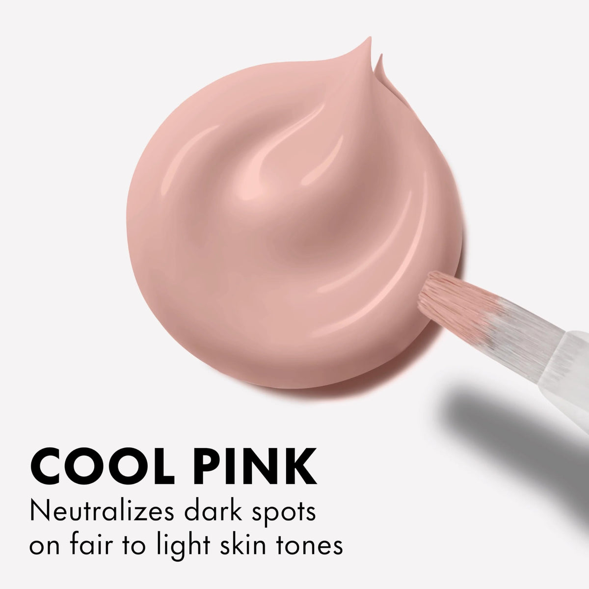 L.A. Girl Correcteur Cool Pink texture crémeuse sur main