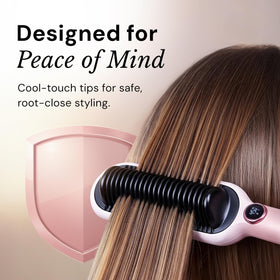 L'ANGE HAIR Brosse Lissante 2-en-1 en vue latérale