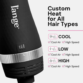 L'ANGE HAIR Brosse Volumisante 2-en-1 60mm avec réglages de chaleur
