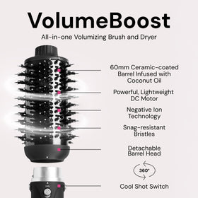 L'ANGE HAIR Brosse Volumisante 2-en-1 60mm vue arrière
