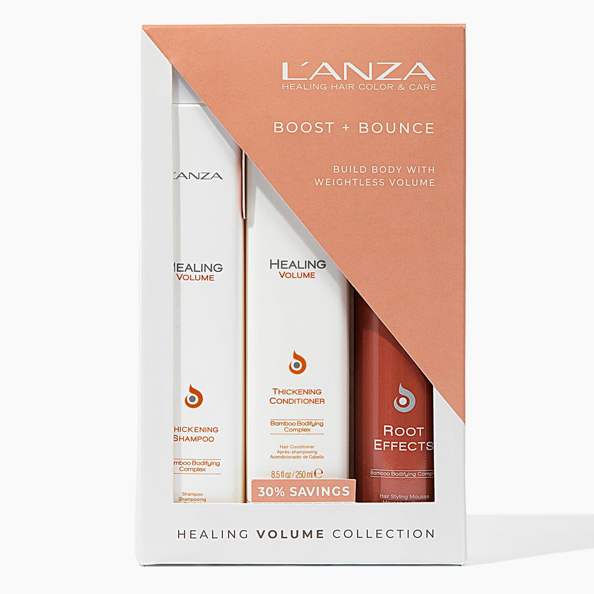 L'ANZA Healing Volume Trio Kit avec shampooing et après-shampooing