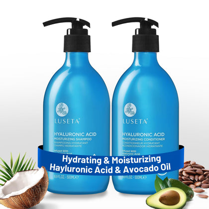 L LUSETA Ensemble Shampoo et Après-Shampooing 500 ml vue avant