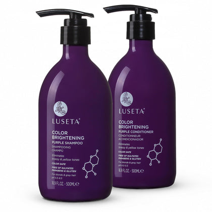 L LUSETA Shampoo et Après-Shampooing Violet 500ml vue de face