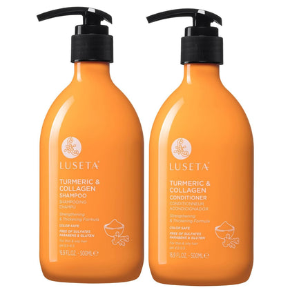 L LUSETA Shampoo et Après-Shampooing volumisant 500 ml avant