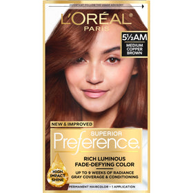 L'Oreal Paris Coloration Permanente 5.5AM Cuivre Ambre kit complet