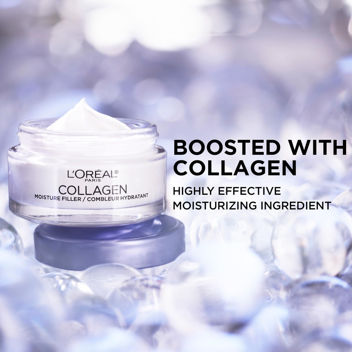 L'Oreal Paris Crème Hydratante Collagène emballage et dimensions