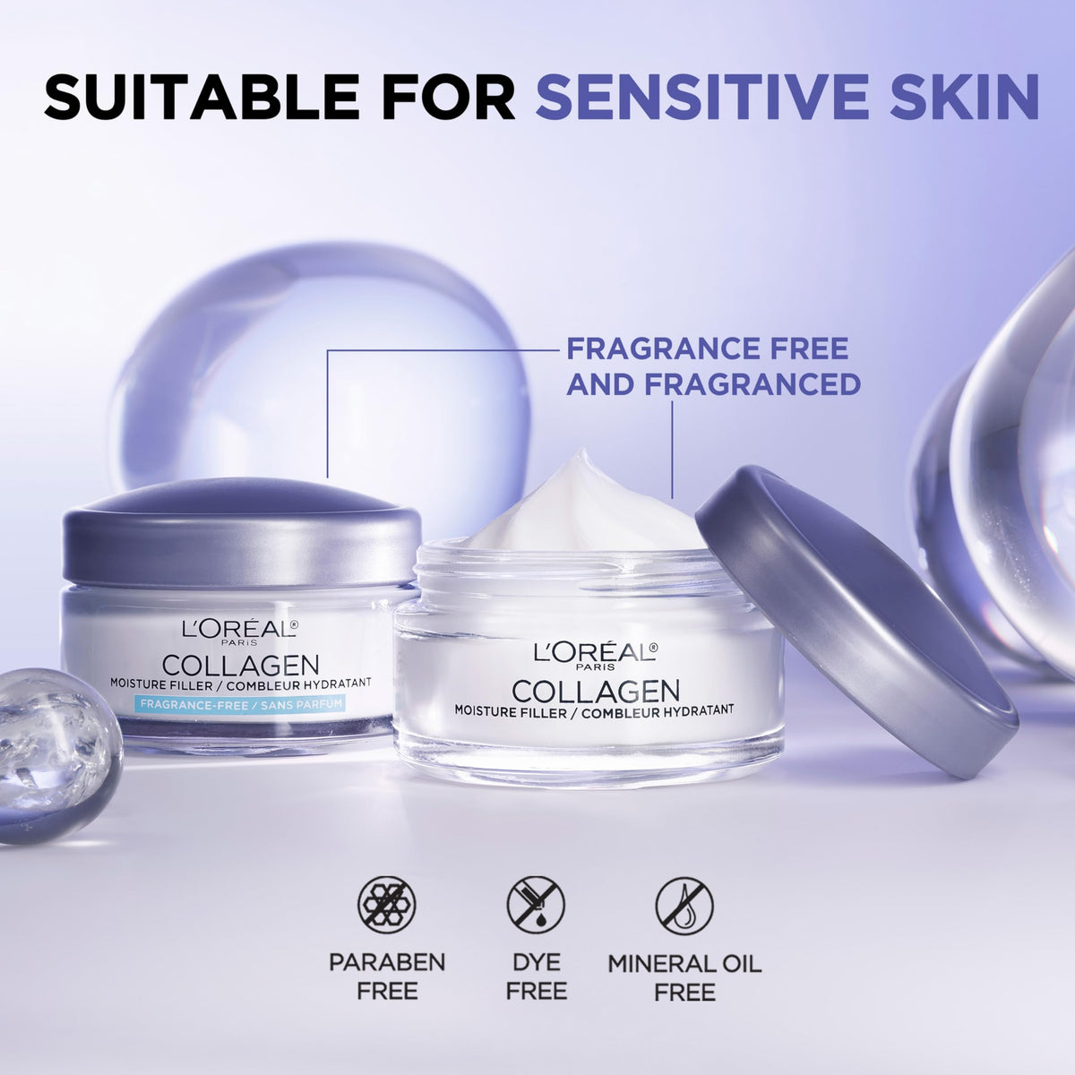 L'Oreal Paris Crème Hydratante Collagène en usage quotidien