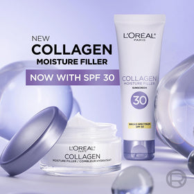 L'Oreal Paris Crème Hydratante Collagène texture légère sur la main