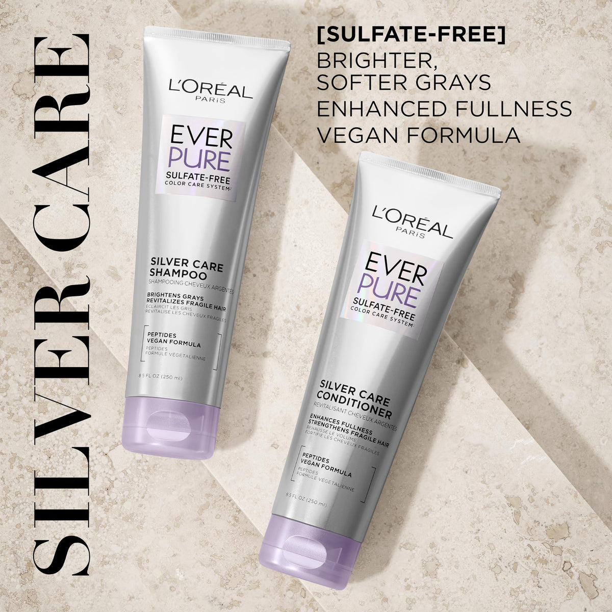 L'Oreal Paris EverPure Silver Care Conditioner 349g avec étiquette