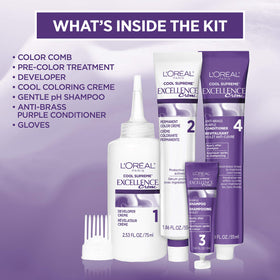 L'Oreal Paris Excellence Cool Color 250g application sur cheveux