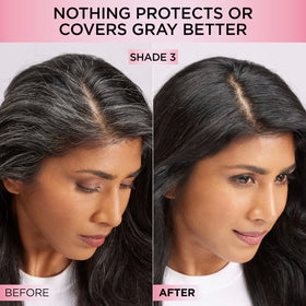 L'Oreal Paris Excellence Crème 4A Châtain Cendre application sur cheveux