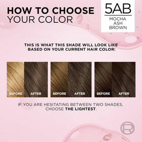 L'Oreal Paris Excellence Crème 5AB Marron Cendré sur cheveux longs