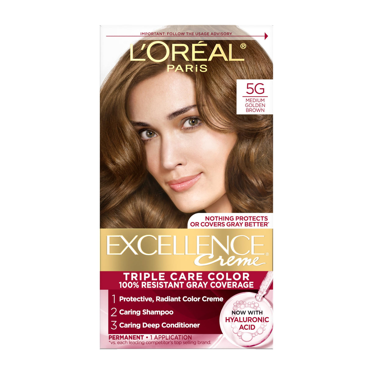 L'Oreal Paris Excellence Crème 5G Brun Doré vue avant
