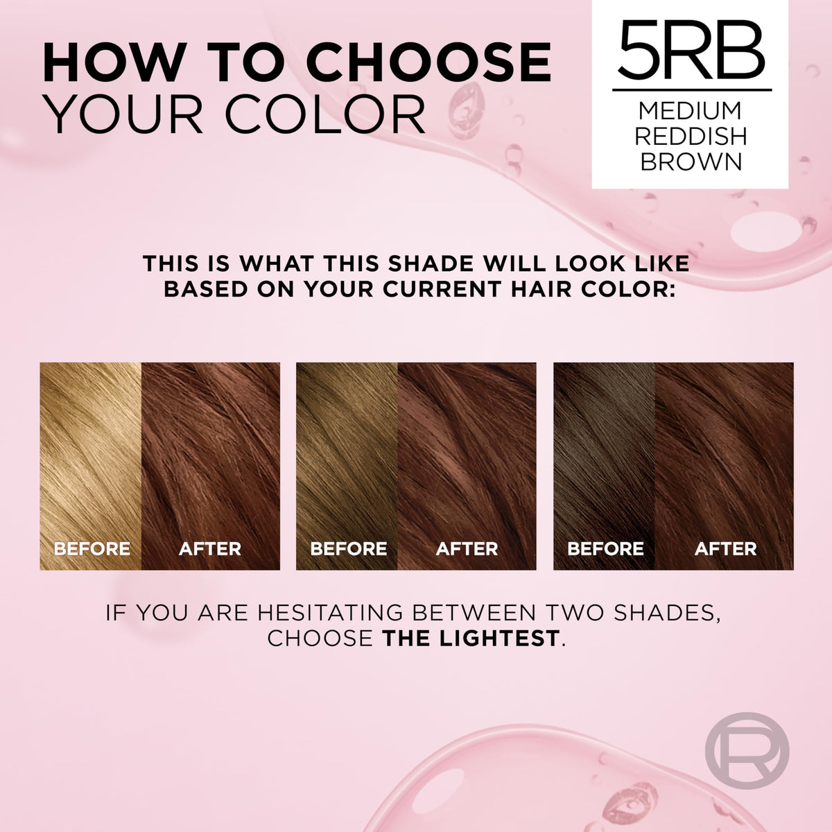 L'Oreal Paris Excellence Crème 5RB, présentation des nuances disponibles
