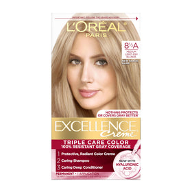 L'Oreal Paris Excellence Crème Teinture Cheveux 8.5A Blonde Cendrée vue avant