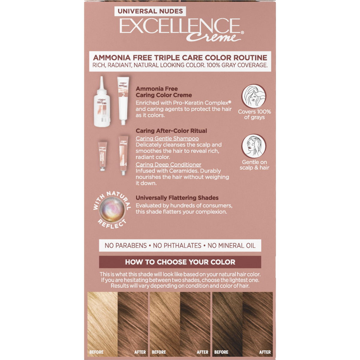 L'Oreal Paris Excellence Nudes 7N texture de crème