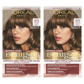 L'Oreal Paris Excellence Universal Nudes 6N Châtain Clair kit complet