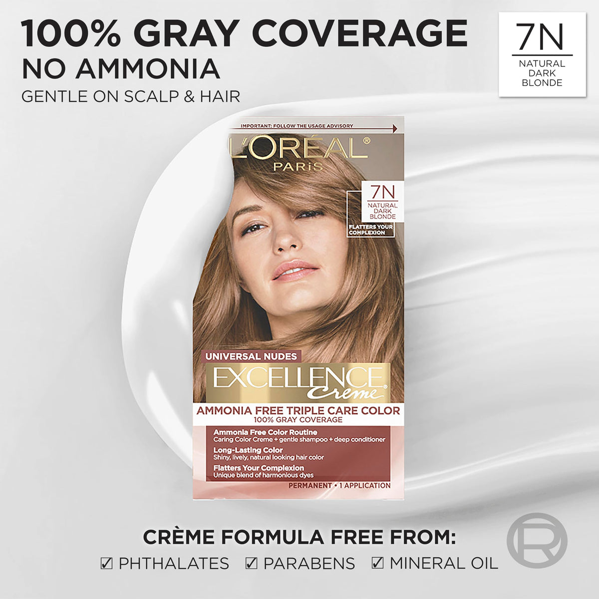 L'Oreal Paris Excellence Universal Nudes couleur 7N crème de soin