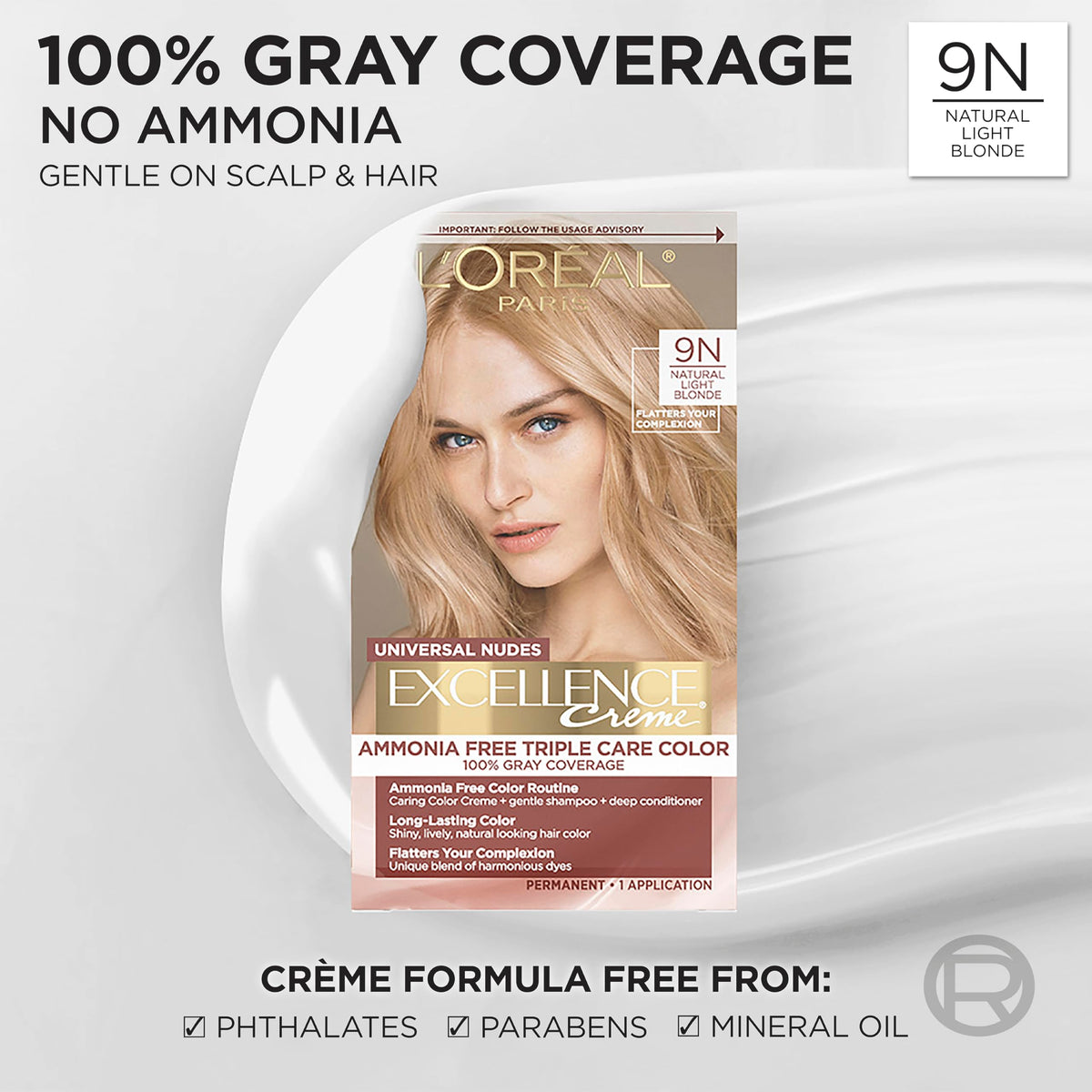 L'Oreal Paris Excellence Universal Nudes crème de coloration 9N