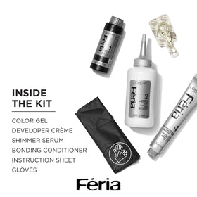 L'Oreal Paris Feria Coloration Permanente 20 Cuir Noir application sur cheveux
