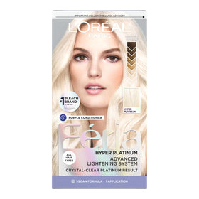 L'Oreal Paris Feria Hyper Platinum kit avant application