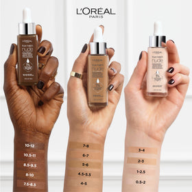 L'Oreal Paris Fond de Teint Sérum Hydratant appliqué sur le visage