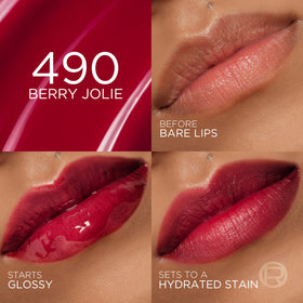 L'Oreal Paris Hyaluron Tint Lip Stain Serum 490 Berry Jolie applicateur