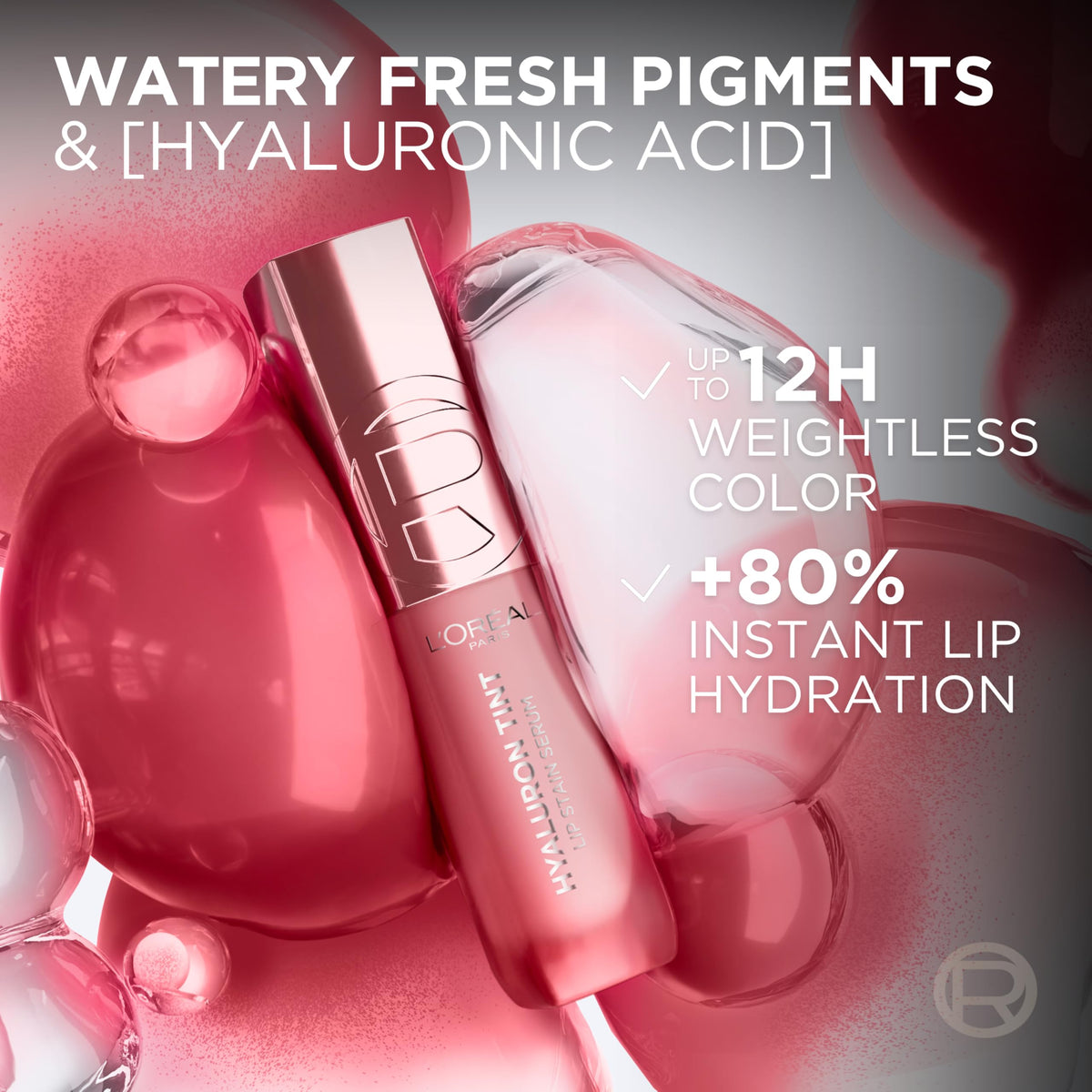 L'Oreal Paris Hyaluron Tint Lip Stain Serum 490 Berry Jolie packaging