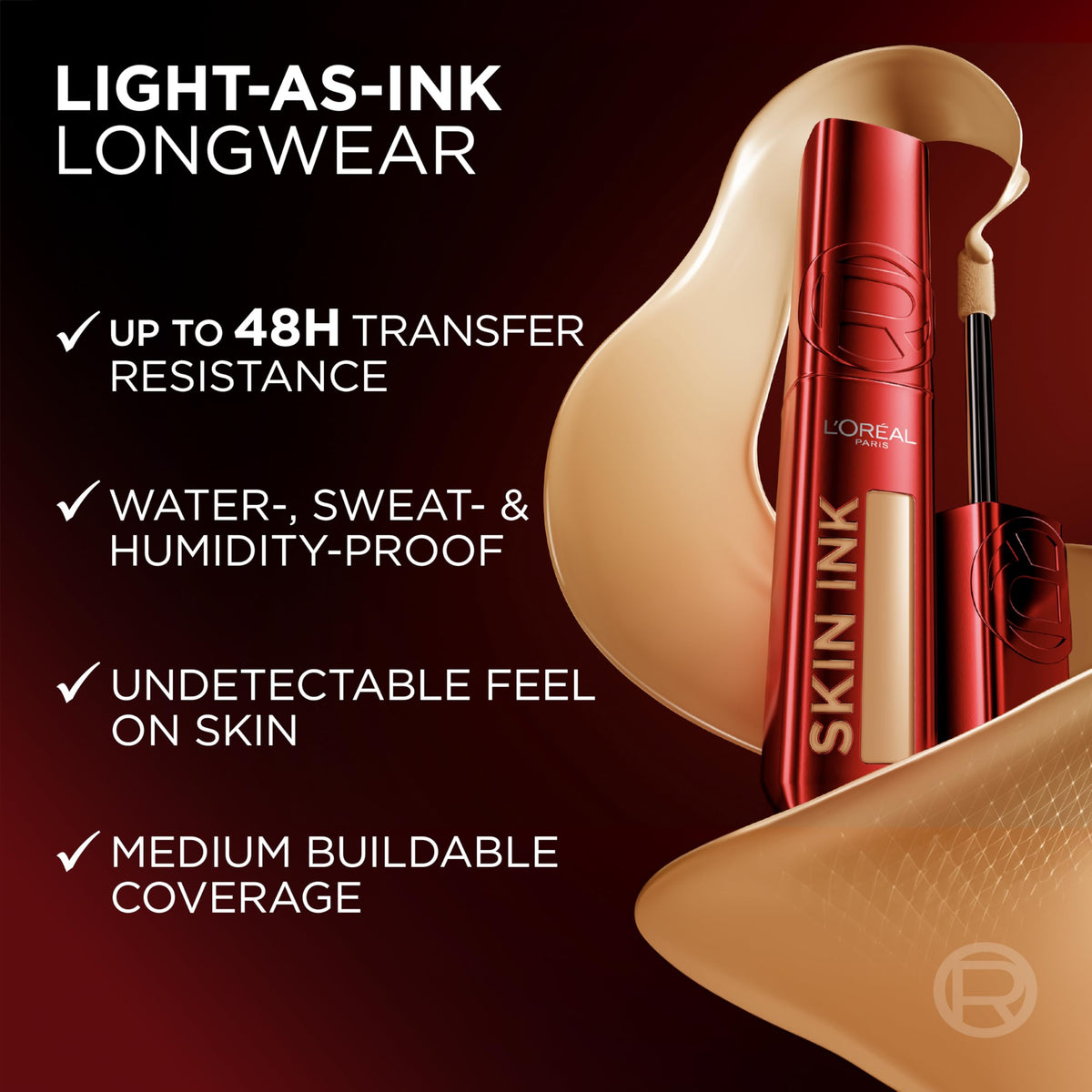 L'Oreal Paris Infallible Skin Ink texture sur la main