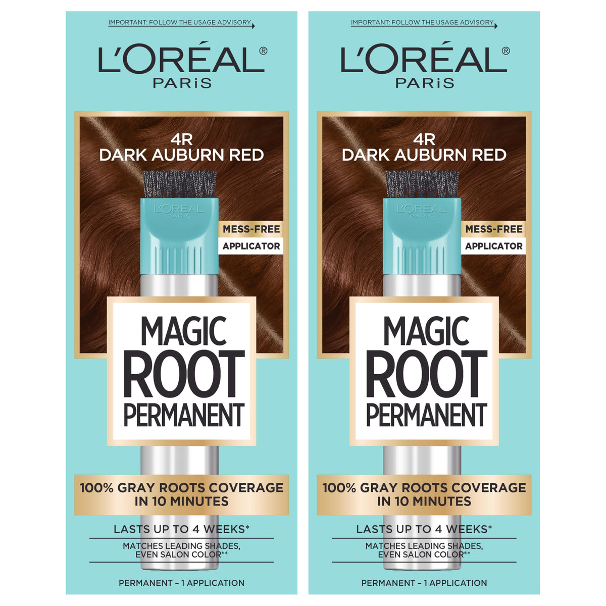 L'Oreal Paris Kit de Coloration Permanente 4R Auburn Foncé vue avant
