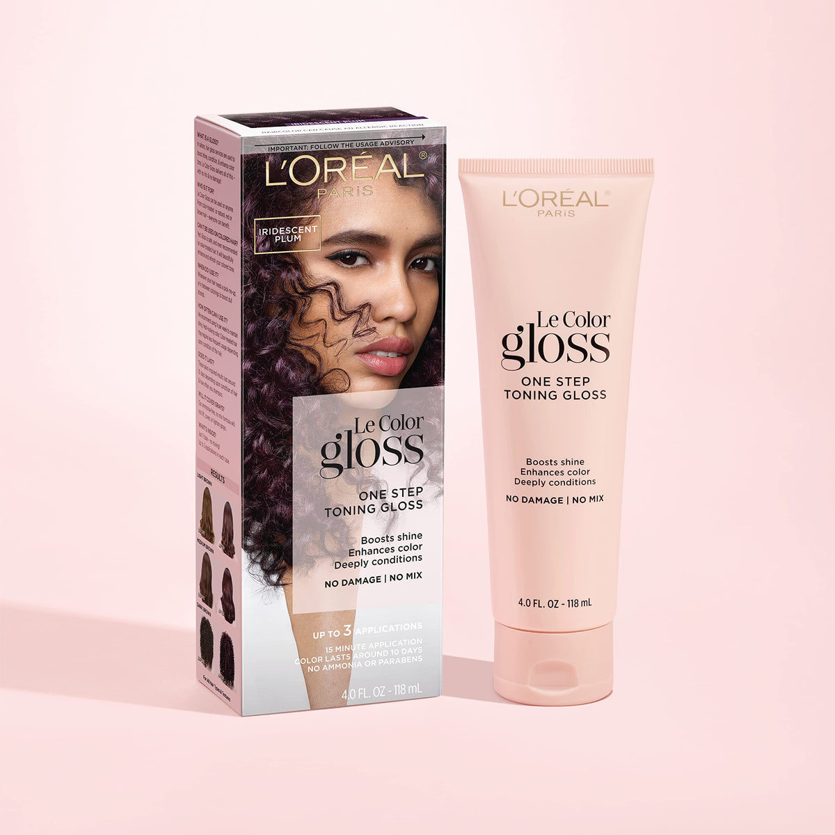 L'Oreal Paris Le Color Gloss Brilliance Prune 132g tube arrière