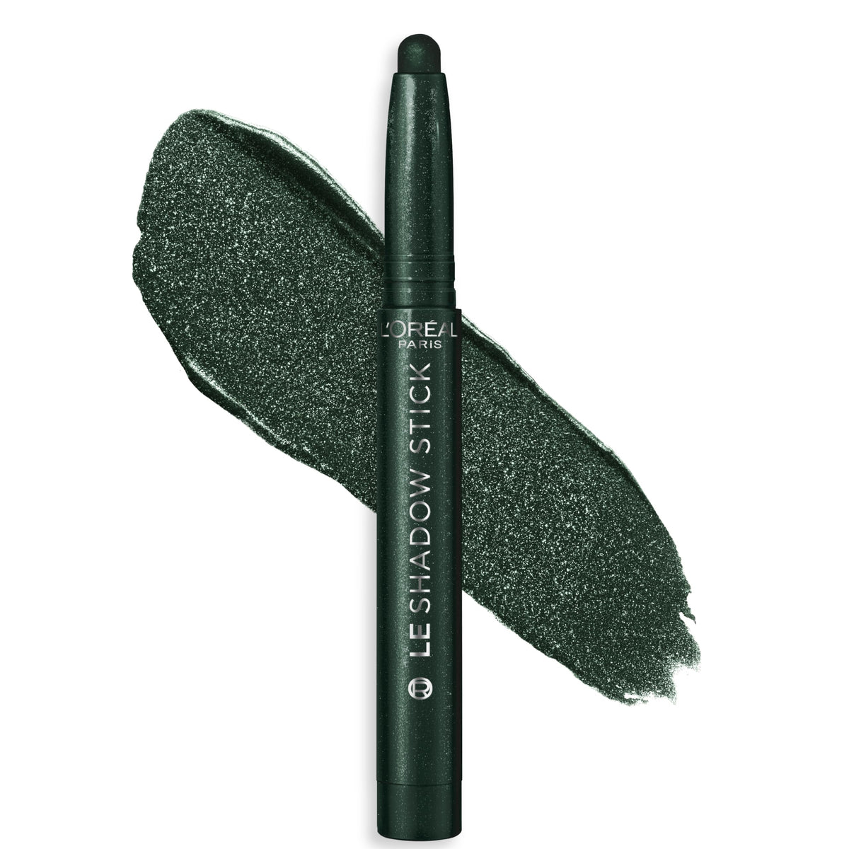 L'Oreal Paris Le Shadow Stick Ombre à Paupières 270 Twilight Emerald vue avant avec texture crémeuse